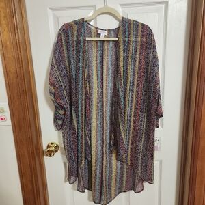 LulaRoe Lindsay Light Weight Sheer Cover-Up Size Medium NWT